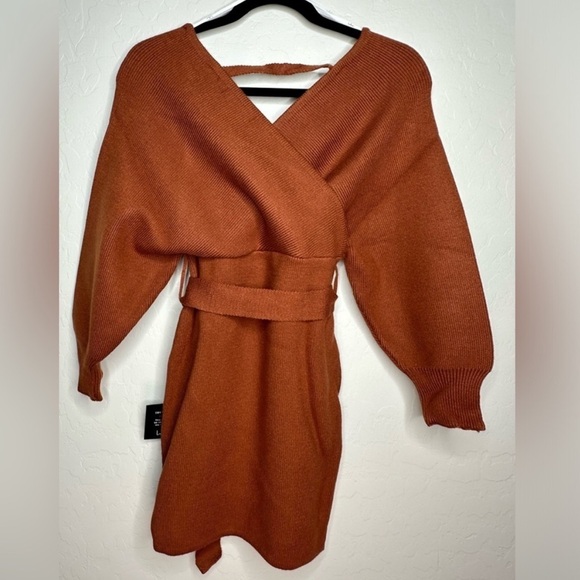 NWT Modena Rust Brown Dolman Sleeve
Bodycon Sweater Dress - Picture 4 of 6